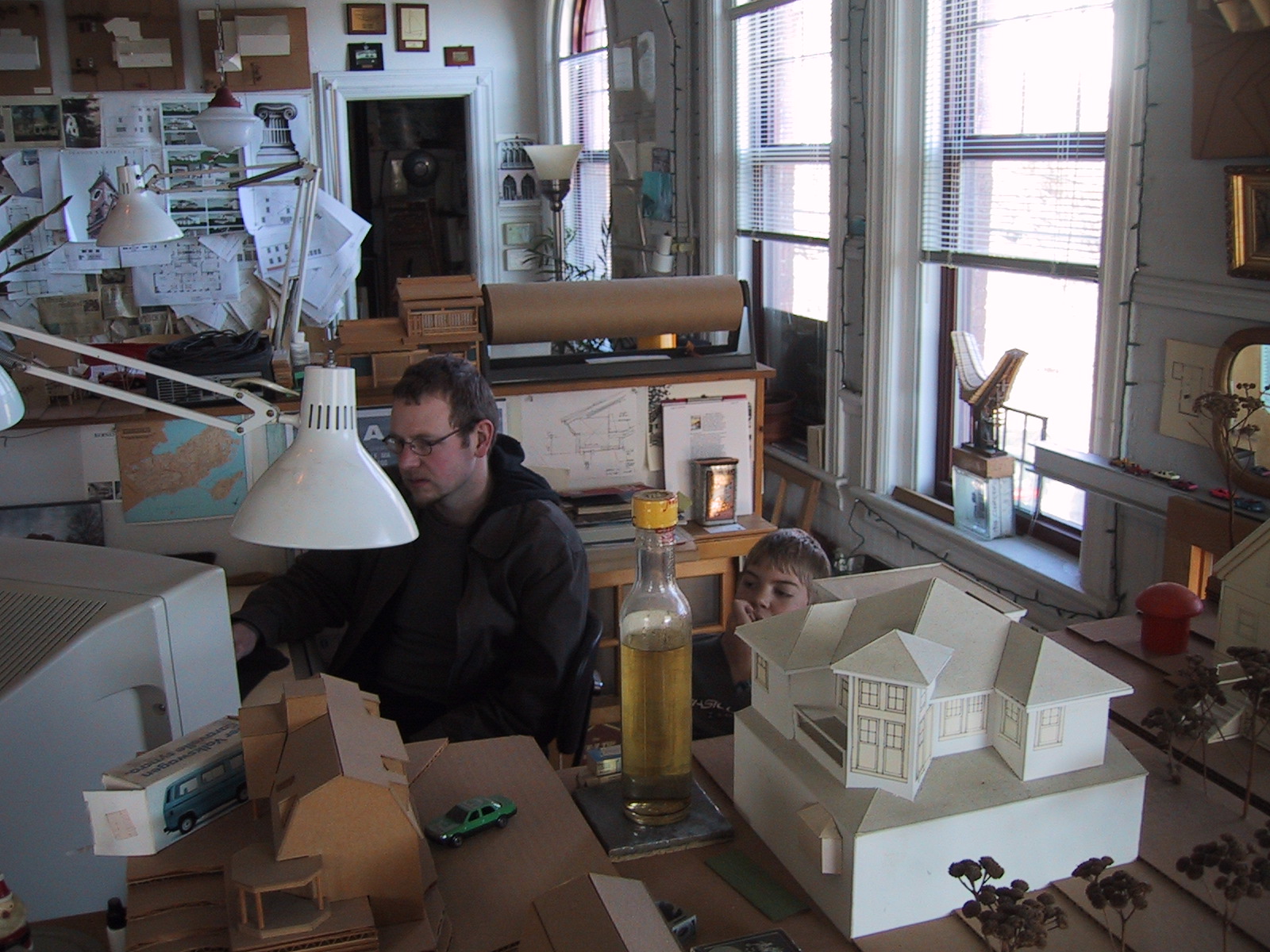 Architect at a desk