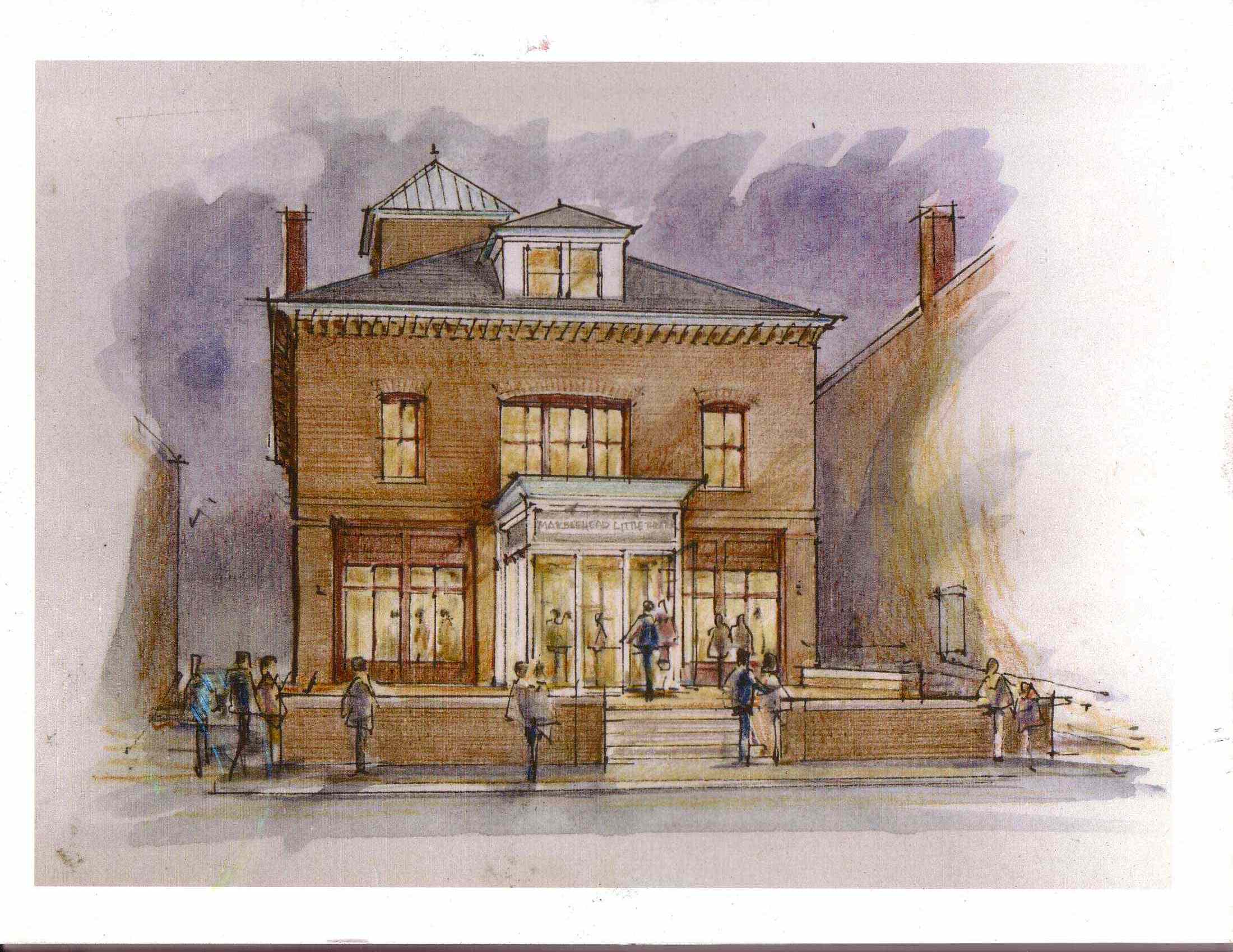 Watercolor rendering