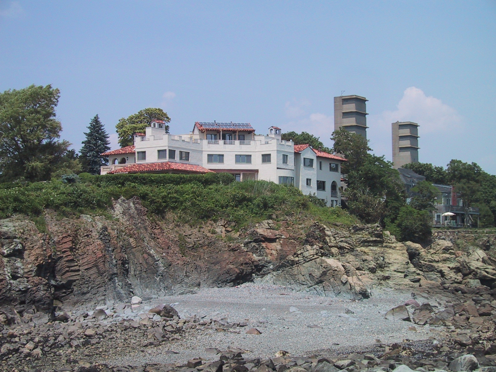 Mediterranean villa on the coast